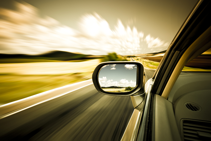 Vehicle Traveling On A Macomb County Roadway Where Speeding Increases Crash Risk