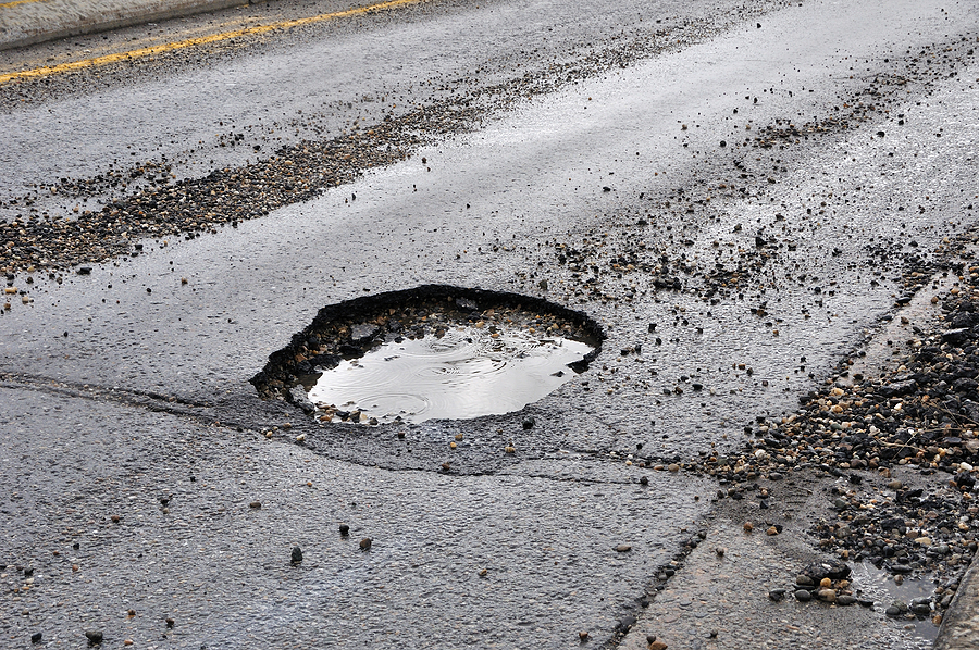 Road Hazard Causing Michigan Car Accident