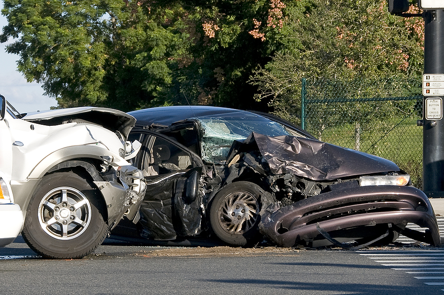 Intersection car accident in Michigan
